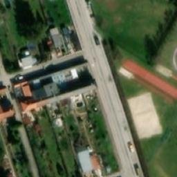 Sand Volleyball Court — aerial view