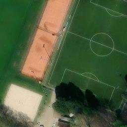Sand Volleyball Court — aerial view