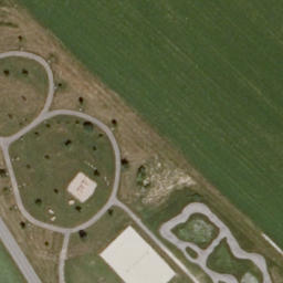 Sand Volleyball Court — aerial view