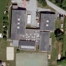 Sand Volleyball Court — aerial view