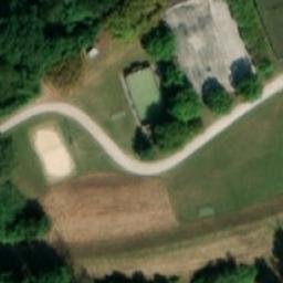 Sand Volleyball Court — aerial view