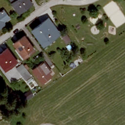 Sand Volleyball Court — aerial view