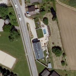 Sand Volleyball Court — aerial view