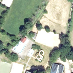 Sand Volleyball Court — aerial view