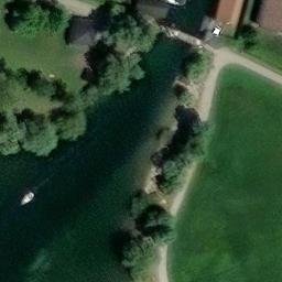 Sand Volleyball Court — aerial view