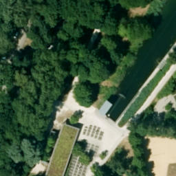 Sand Volleyball Court — aerial view