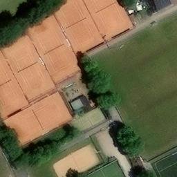 Sand Volleyball Court — aerial view