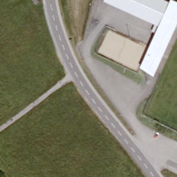 Sand Volleyball Court — aerial view