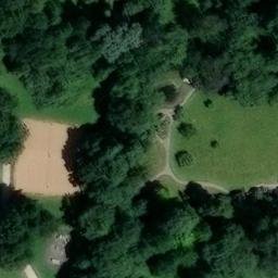 Sand Volleyball Court — aerial view
