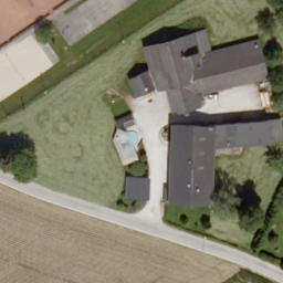 Sand Volleyball Court — aerial view