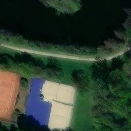 Sand Volleyball Court, Freiburg im Breisgau — aerial view