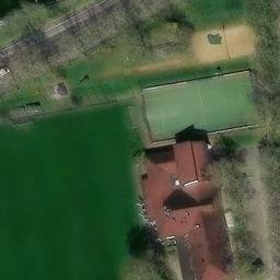 Sand Volleyball Court, Freiburg im Breisgau — aerial view