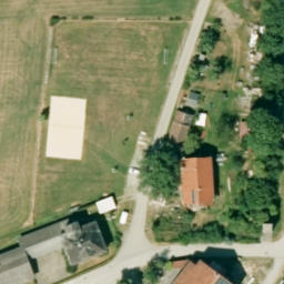 Sand Volleyball Court — aerial view