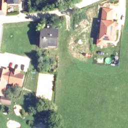 Sand Volleyball Court — aerial view