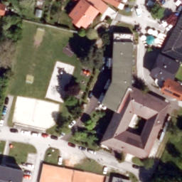 Sand Volleyball Court — aerial view
