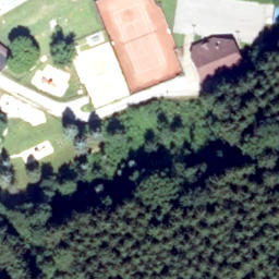 Sand Volleyball Court — aerial view
