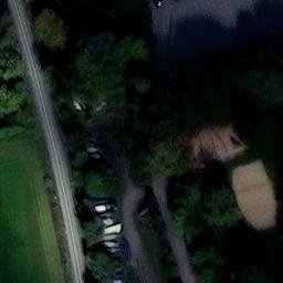 Sand Volleyball Court — aerial view