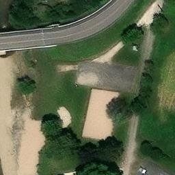 Sand Volleyball Court — aerial view