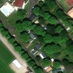 Volleyball Court near Migennes — aerial view