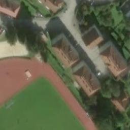 Sand Volleyball Court — aerial view