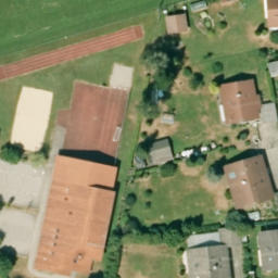 Sand Volleyball Court — aerial view