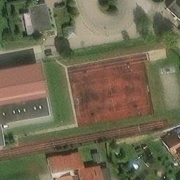 Ostrach Beach Volleyball Court #2 — aerial view