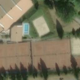 Sand Volleyball Court — aerial view