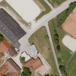 Sand Volleyball Court — aerial view