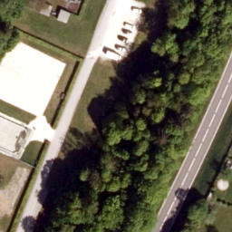Sand Volleyball Court — aerial view