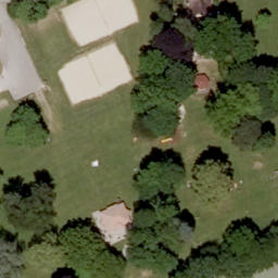 Sand Volleyball Court — aerial view