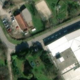 Sand Volleyball Court — aerial view