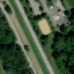 Sand Volleyball Court — aerial view