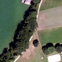 Sand Volleyball Court — aerial view