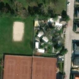 Sand Volleyball Court — aerial view