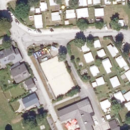 Sand Volleyball Court — aerial view