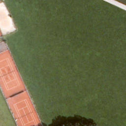 Sand Volleyball Court — aerial view