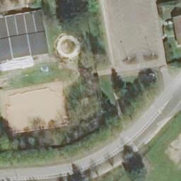 Sand Volleyball Court — aerial view
