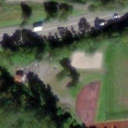 Sand Volleyball Court, Breitnau — aerial view