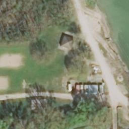 Sand Volleyball Court — aerial view