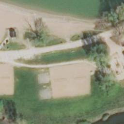 Sand Volleyball Court — aerial view