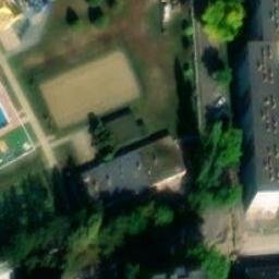 Sand Volleyball Court — aerial view