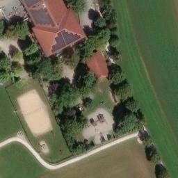Sand Volleyball Court — aerial view