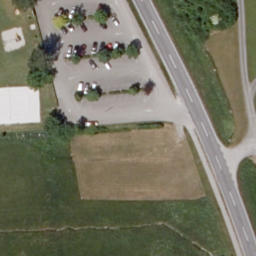Sand Volleyball Court — aerial view