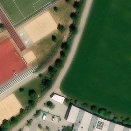 Sand Volleyball Court — aerial view