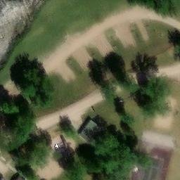 Red Lake Falls Beach Volleyball Court #1 — aerial view