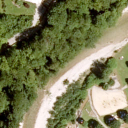 Sand Volleyball Court — aerial view