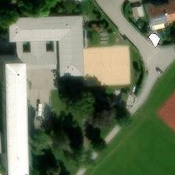 Sand Volleyball Court — aerial view