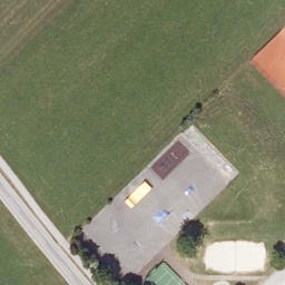 Sand Volleyball Court — aerial view