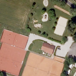 Sand Volleyball Court — aerial view