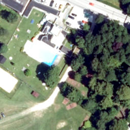 Sand Volleyball Court — aerial view